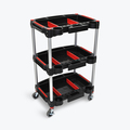 Luxor Mechanic's Three-Shelf Cart MC-3